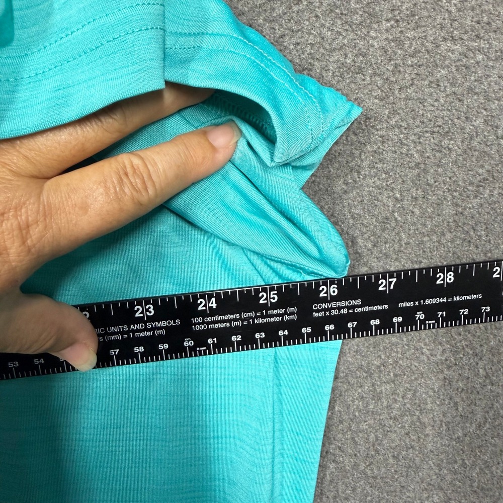 Reebok Speedwick Polo Shirt Mens 2XLT Turquoise Blue Heathered Golf DXGF19131 - Picture 7 of 9